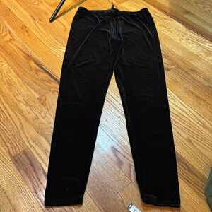 Eileen Fisher velvet black leggings size small